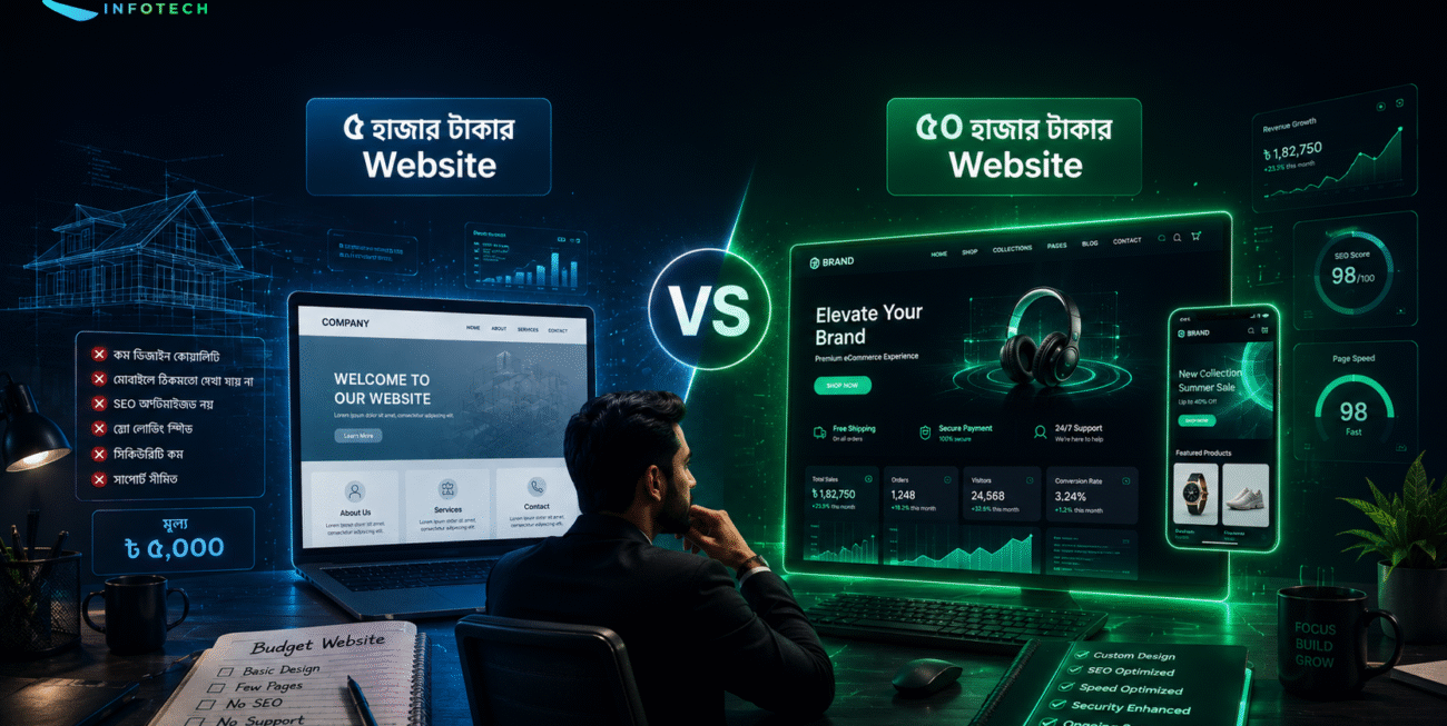 ৫ হাজার টাকার Website বনাম ৫০ হাজার টাকার Website: আসল পার্থক্য কোথায়?